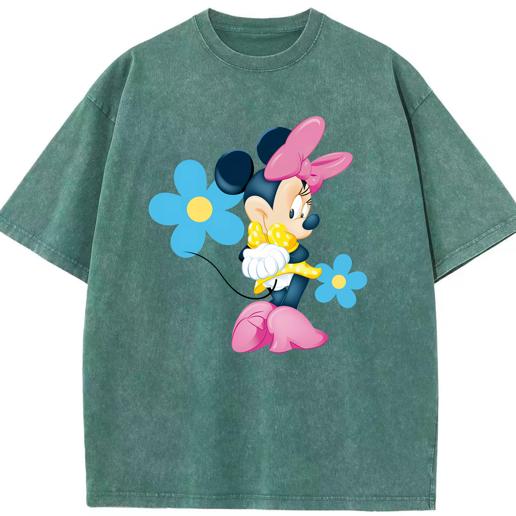 （画像用） ミッキーマウス Mickey Mouse 綿100% ヴィンテージ風 半袖Tシャツ（フロントプリント）